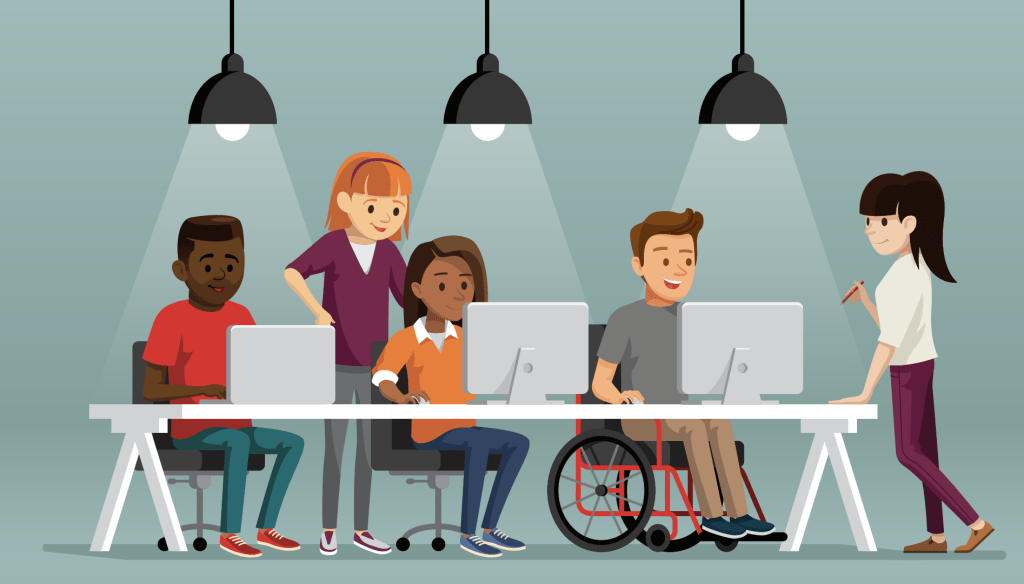 Visual of Improved Customer Experience for Users with Disabilities